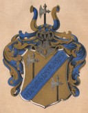 Herb mieszczańskiej gałęzi rodziny Glafeyów. Gottlob Edmund August Glafey und Bruder, Die Familie Glafey und deren Anverwandte in Wort, Bild und Schrift: Bis Juni 1919 gesammelt und zusammengestellt. Nürnberg 1920 (bez nr stron).