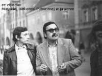198x-18  Jesień 1980  Jawor, Rynek  Babie Lato    Od lewej: Edward Gruda, Jerzy Pawlinow