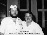 198x-68  Październik 1986  Jawor, Teatr Miejski  Turniej miast Jawor - Wieluń    Romuald Wesołowski i Edek z Kliki Dominika z Gdańska