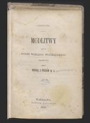 Strona tytułowa 'Modlitwy...' (ze zbiorów BN w Warszawie, sygn. 48.627).