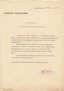 22. Pismo wojewody z okazji 30 lecia Teatru Jeleniogórskiego, 1975.