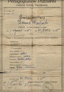 8. Świadectwo ukończenia kursów handlowych.