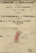 13. Plan działki w Beauchamp.