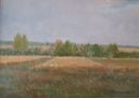 ''Pejzaż lubelski'', 1999, olej, 34x24.