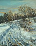 ''Pejzaż zimowy'', 2005, olej, 24x29.