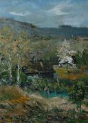 ''W Karkonosze'', 2000, olej, 30x40.