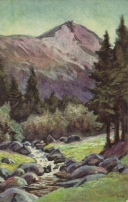 4. Riesengebirge, „Schneekoppe“ (Śnieżka) vom Melzergrund aus (Kocioł Łomniczki), Eigentum-das Riesengebirgsmuseum in Hirschberg MJG-H/FO 3751