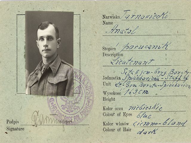 7. Legitymacja Sztabu gen. bryg. Boruty. 7. Legitymacja Sztabu gen. bryg. Boruty.