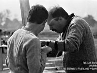 1987-90  6 czerwca 1987 r.  Stary Jawor. Łąki przy Nysie Szalonej  Zawody modeli latających      Po prawej Józef Grochot