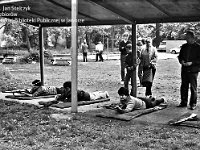 1987-04  1987 r.  Grzegorzów. Strzelnica Ligii Ochrony Kraju  Zawody strzeleckie