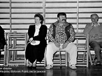 1991-81  7-8 września 1991 r.  Jawor, Chrobrego 26 A, Hala Sportowa  Dziecięcy Turniej Tańca Towarzyskiego      Na zdjęciu od lewej Barbara Skoczylas-Stadnik, Józef Noworól