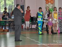 2011-58  22 maja 2011 r.  Jawor,ul. Wiejska 5. Hala Sportowa, Powiatowe Centrum Kształcenia Zawodowego   Ogólnopolski Turniej Tańca Nowoczesnego Disco Dance    Organizatorzy : Studio Tańca i Ruchu I&A Kowalscy, Spółdzielczy Klub Piast, Jaworski Ośrodek Kultury. Na zdjęciu z lewej  Artur Urbański - burmistrz miasta Jawor