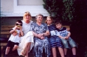 15. Z córką Olgą i wnukami, Piechowice 29.07.2001 