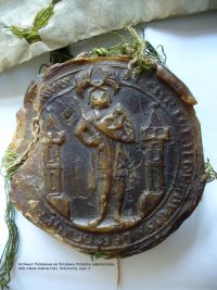 1312 r, Dokument księcia Henryka Jaworskiego nadający ziemię rycerzowi Friczko koło zamku w Jeleniej Górze 1312 r, Dokument księcia Henryka Jaworskiego nadający ziemię rycerzowi Friczko koło zamku w Jeleniej Górze