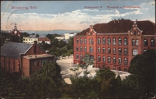 Hirschberg, Schl. Volksschule II, Turnhalle u. Gnadenkirche [Dokument ikonograficzny]