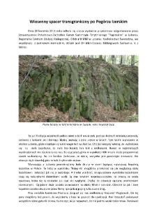 Wiosenny spacer transgraniczny po Pogórzu Izerskim [Dokument elektroniczny]