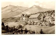 Ober-Schreiberhau. Heinzelbaude mit Reifträger u. Schneegruben [Dokument ikonograficzny]