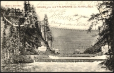 Gruss von der Talsperre bei Marklissa. Hotel u. Wärterhaus [Dokument ikonograficzny]