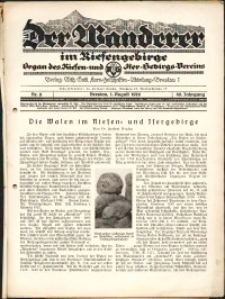 Der Wanderer im Riesengebirge, 1929, nr 8