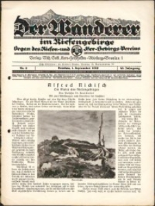 Der Wanderer im Riesengebirge, 1929, nr 9