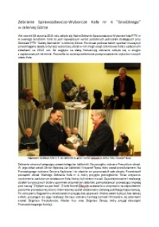 Zebranie Sprawozdawczo-Wyborcze Koła nr 4 "Grodzkiego" w Jeleniej Górze [Dokument elektroniczny]