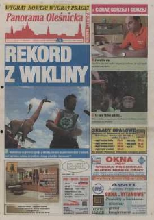 Panorama Oleśnicka: tygodnik Ziemi Oleśnickiej, 2002, nr 54 (719)
