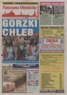 Panorama Oleśnicka: tygodnik Ziemi Oleśnickiej, 2002, nr 72 (737)