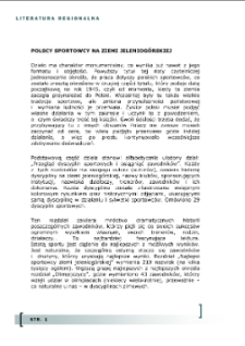 Polscy sportowcy na ziemi jeleniogrskiej [Dokument elektroniczny]