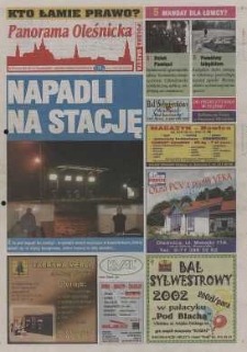 Panorama Oleśnicka: tygodnik Ziemi Oleśnickiej, 2002, nr 100 (765)