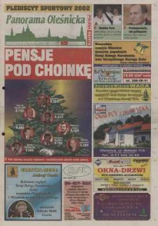 Panorama Oleśnicka: tygodnik Ziemi Oleśnickiej, 2002, nr 101/102 (767)