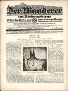 Der Wanderer im Riesengebirge, 1929, nr 11