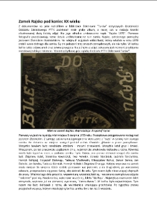 Zamek Rajsko pod koniec XX wieku [Dokument elektroniczny]