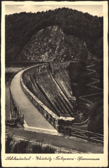 Schlesiental - Weistritz - Talsperre - Sperrmauer [Dokument ikonograficzny]