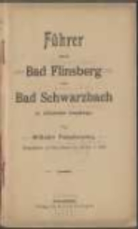 Führer durch Bad Flinsberg und Bad Schwarzbach im schlesischen Isergebirge