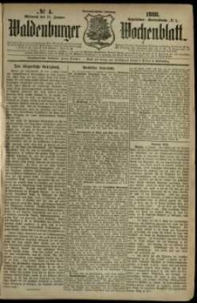 Waldenburger Wochenblatt, Jg. 34, 1888, nr 4