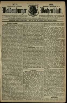Waldenburger Wochenblatt, Jg. 34, 1888, nr 11