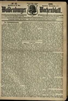 Waldenburger Wochenblatt, Jg. 34, 1888, nr 42