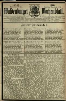 Waldenburger Wochenblatt, Jg. 34, 1888, nr 50