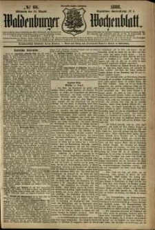 Waldenburger Wochenblatt, Jg. 34, 1888, nr 66