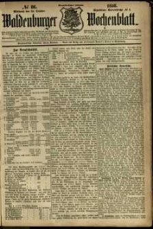 Waldenburger Wochenblatt, Jg. 34, 1888, nr 86