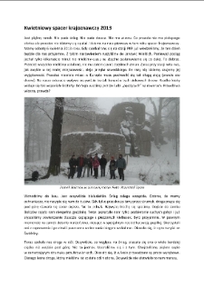 Kwietniowy spacer krajoznawczy 2013 [Dokument elektroniczny]