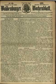Waldenburger Wochenblatt, Jg. 34, 1888, nr 85