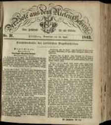 Der Bote aus dem Riesen-Gebirge : eine Zeitschrift f&uuml;r alle St&auml;nde, R. 51, 1863, nr 31