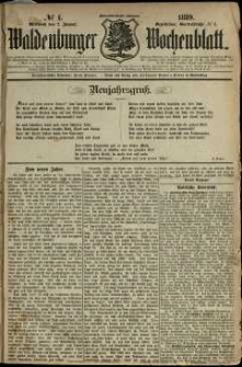 Waldenburger Wochenblatt, Jg. 35, 1889, nr 1