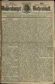 Waldenburger Wochenblatt, Jg. 35, 1889, nr 5
