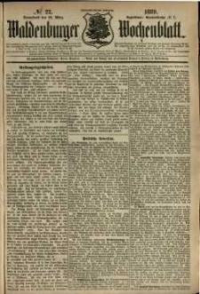 Waldenburger Wochenblatt, Jg. 35, 1889, nr 22