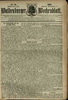 Waldenburger Wochenblatt, Jg. 35, 1889, nr 53