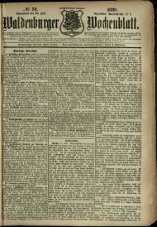 Waldenburger Wochenblatt, Jg. 35, 1889, nr 58