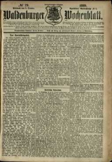 Waldenburger Wochenblatt, Jg. 35, 1889, nr 79