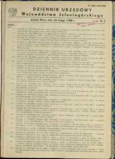 Dziennik Urzędowy Województwa Jeleniogórskiego, 1988, nr 2